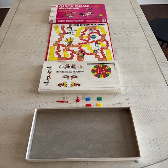 UNPUNCHED 1981 Milton Bradley Quick Draw McGraw Game - Picture 2 of 12